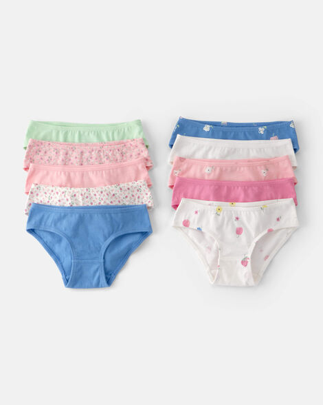toddler girl 10-pack fruit hipster underwear