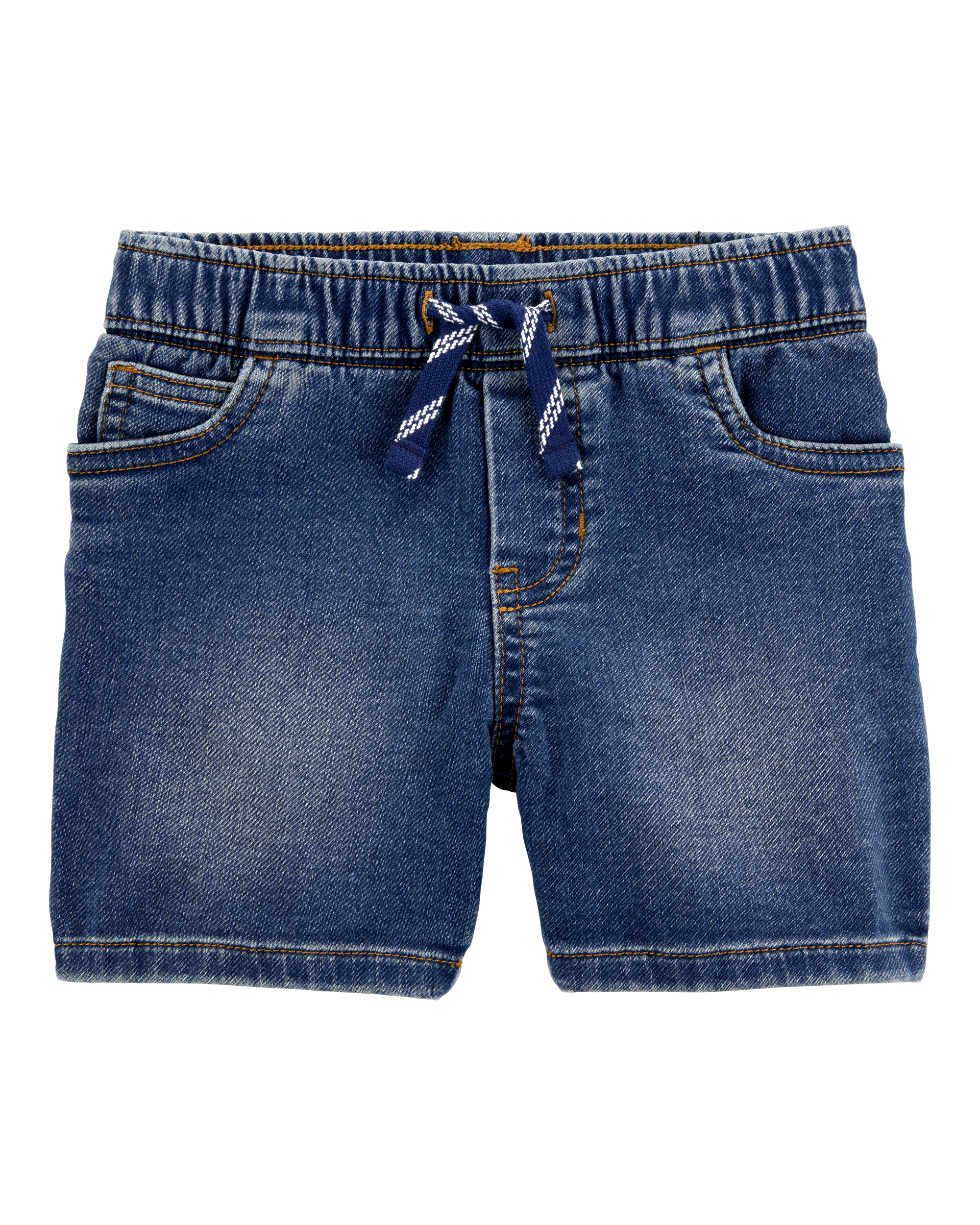 Toddler Pull-On Denim Shorts - Navy