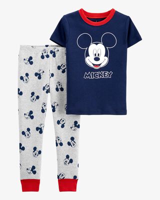 Product image 1 of Toddler 2-Piece Mickey Mouse 100% Snug Fit Cotton Pajamas