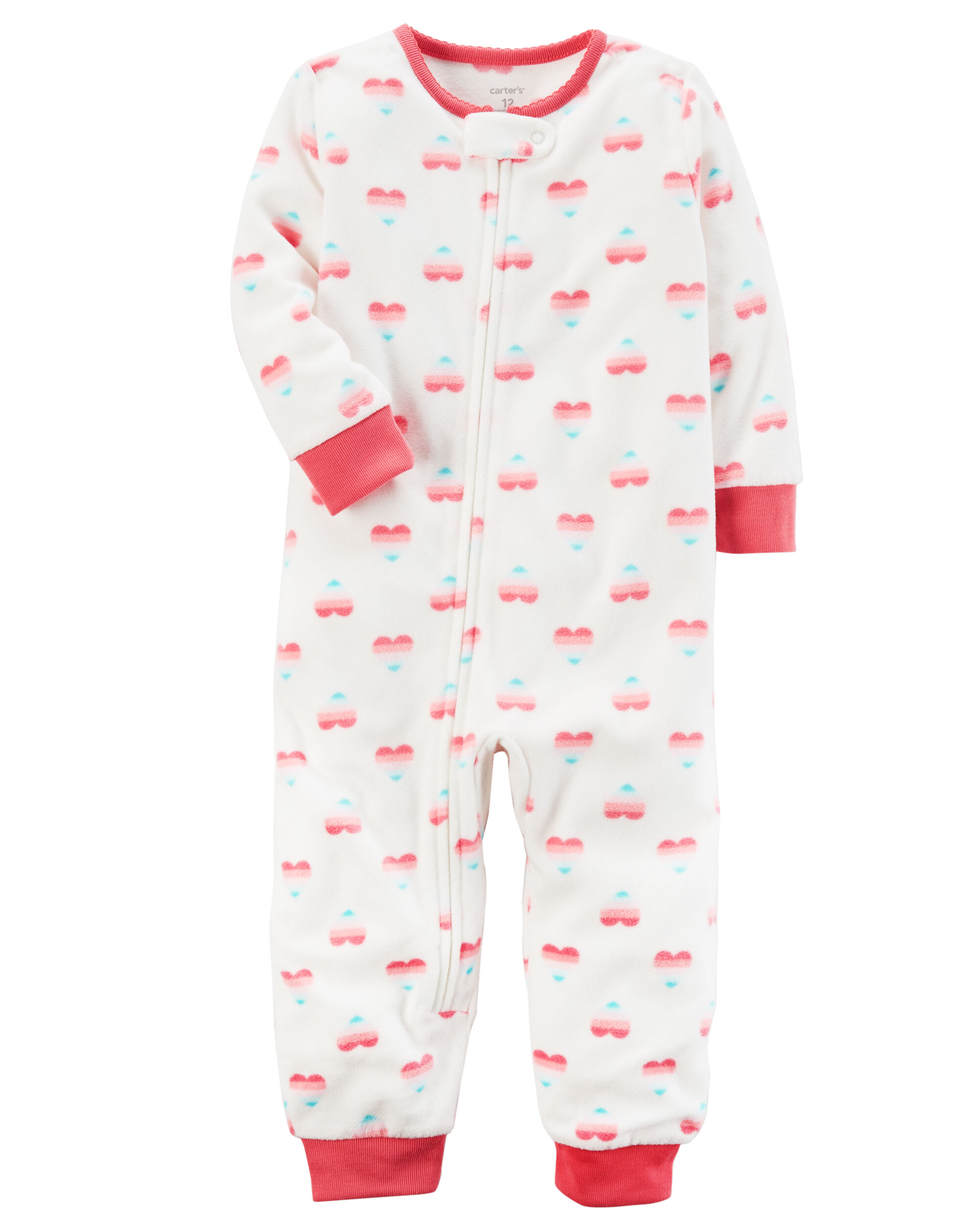 carters footless fleece pajamas