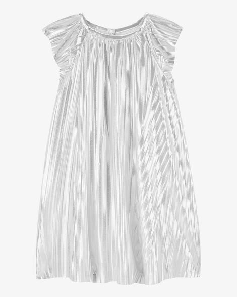  Product image 1 of Toddler Metallic Pleated Flutter Party Dress