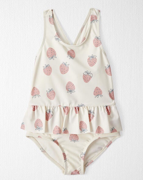  Product image 1 of Toddler Recycled Strawberry-Print Swimsuit