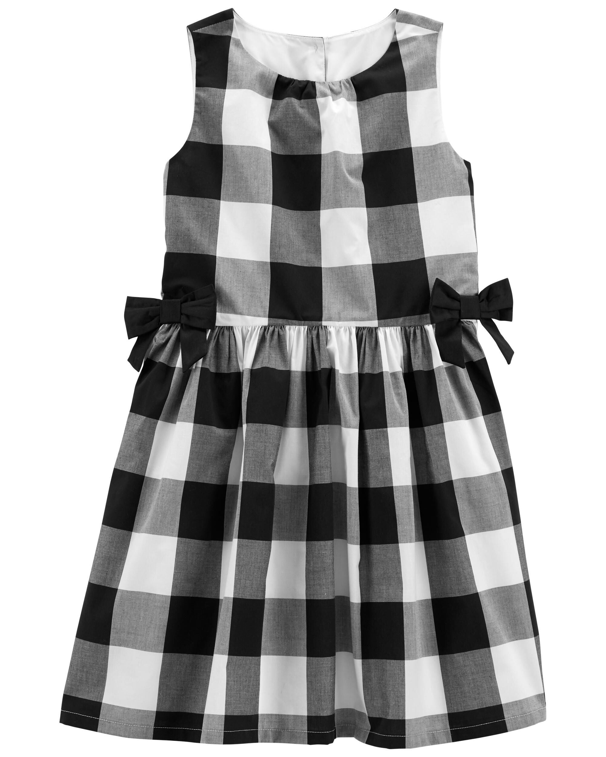 black buffalo check dress