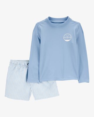 Product image 1 of Baby Whale Rashguard Set - Blue