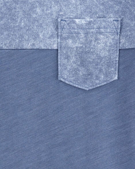  Product image 2 of Kid Solid Short-Sleeve Pocket Tee - Blue