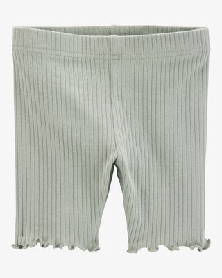 Product image 1 of Toddler Ribbed Bike Shorts - Green