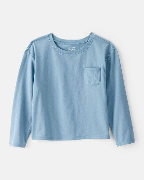 girls long-sleeve top - blue