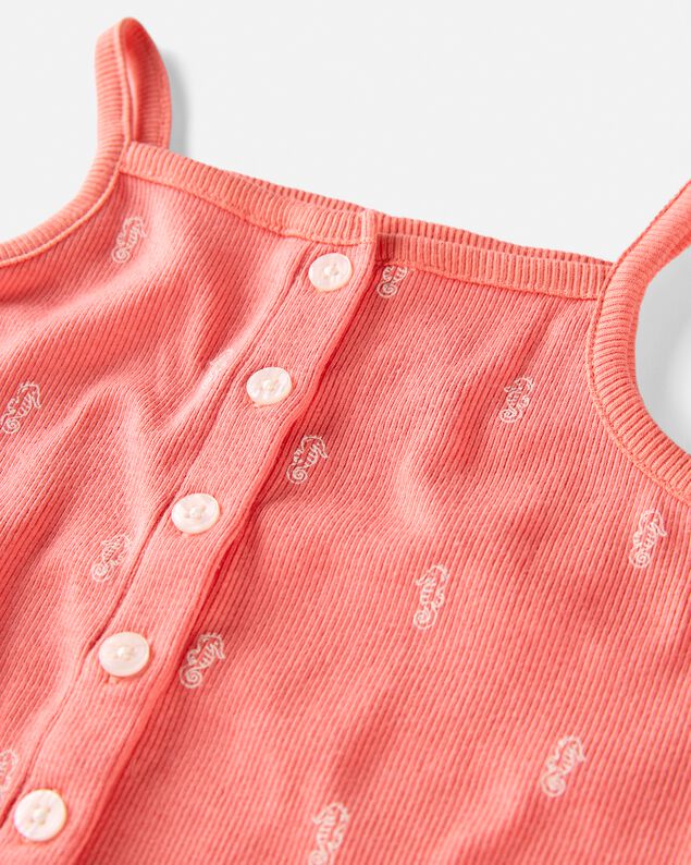 Product image 2 of Toddler Organic Cotton Knit Romper in Seahorse Print