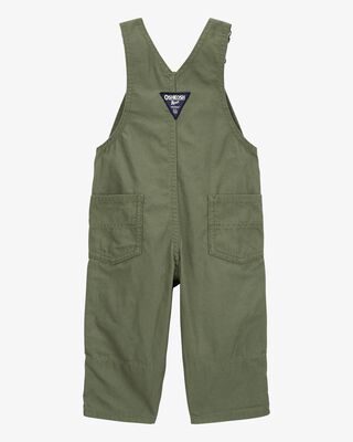 Product image 2 of Baby Solid Canvas Overalls - Green