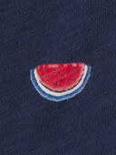 Navy - Toddler 4th Of July Icons Button-Down Shirt, Selected