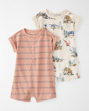 Baby 2-Pack Organic Cotton Rompers