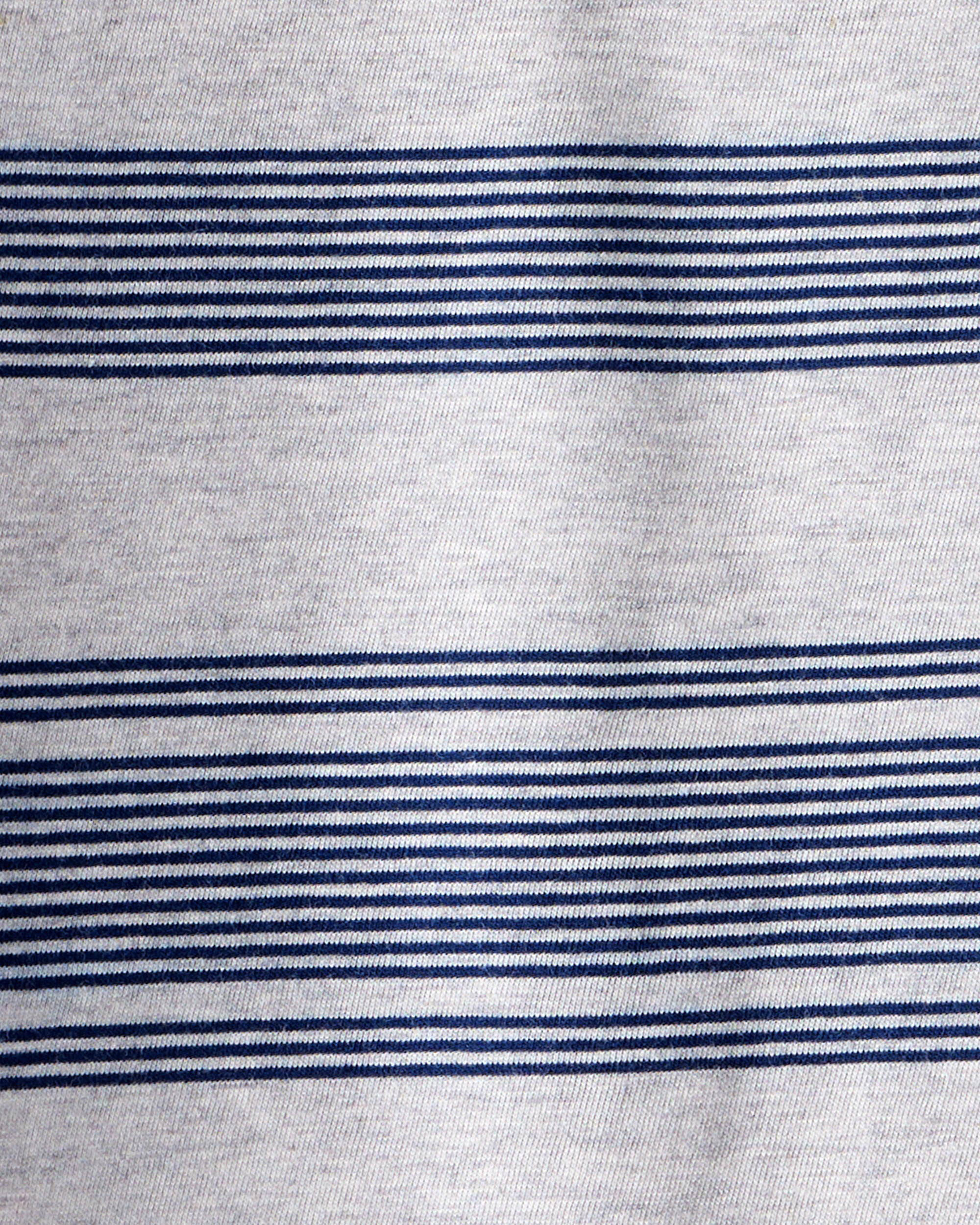 Boys Striped Long-Sleeve Tee - Grey/Navy