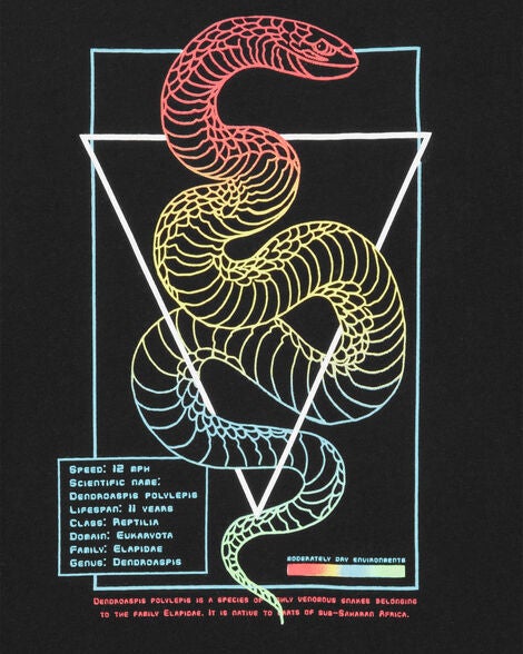  Product image 2 of Kid Snake Short-Sleeve Graphic Tee - Black