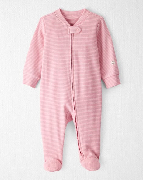 Product image 1 of Baby Organic Cotton Sleep & Play in Pink Stripes