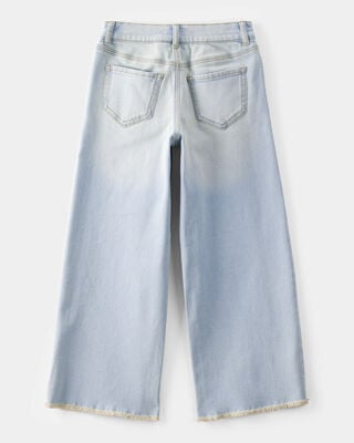 Product image 2 of Kid High Rise Baggy Wide Leg Jeans - Lily Light Denim Wash