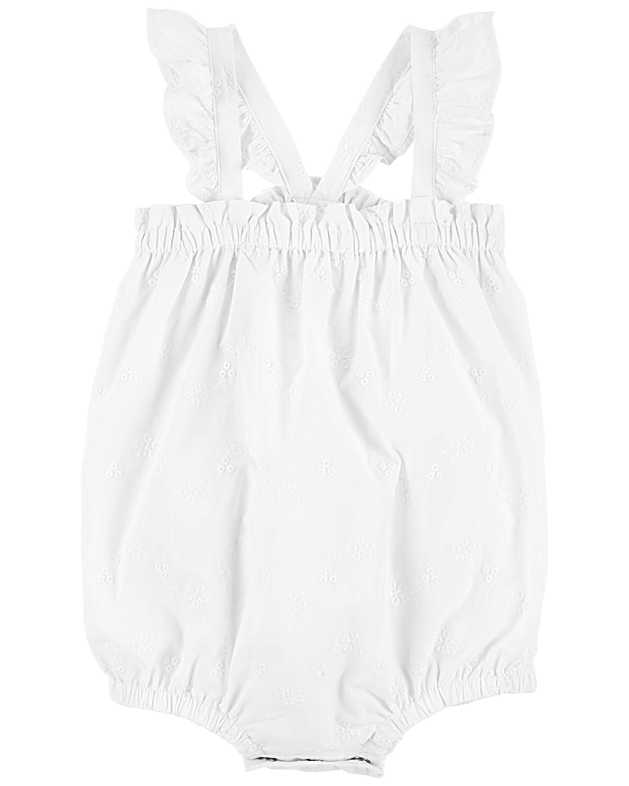 Baby Eyelet Ruffle Bubble Bodysuit - OshKosh B'gosh | Carter's
