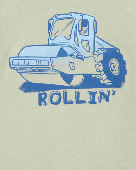 Product image 2 of Toddler Boy Tractor Rollin' Short-Sleeve Graphic Tee - Olive