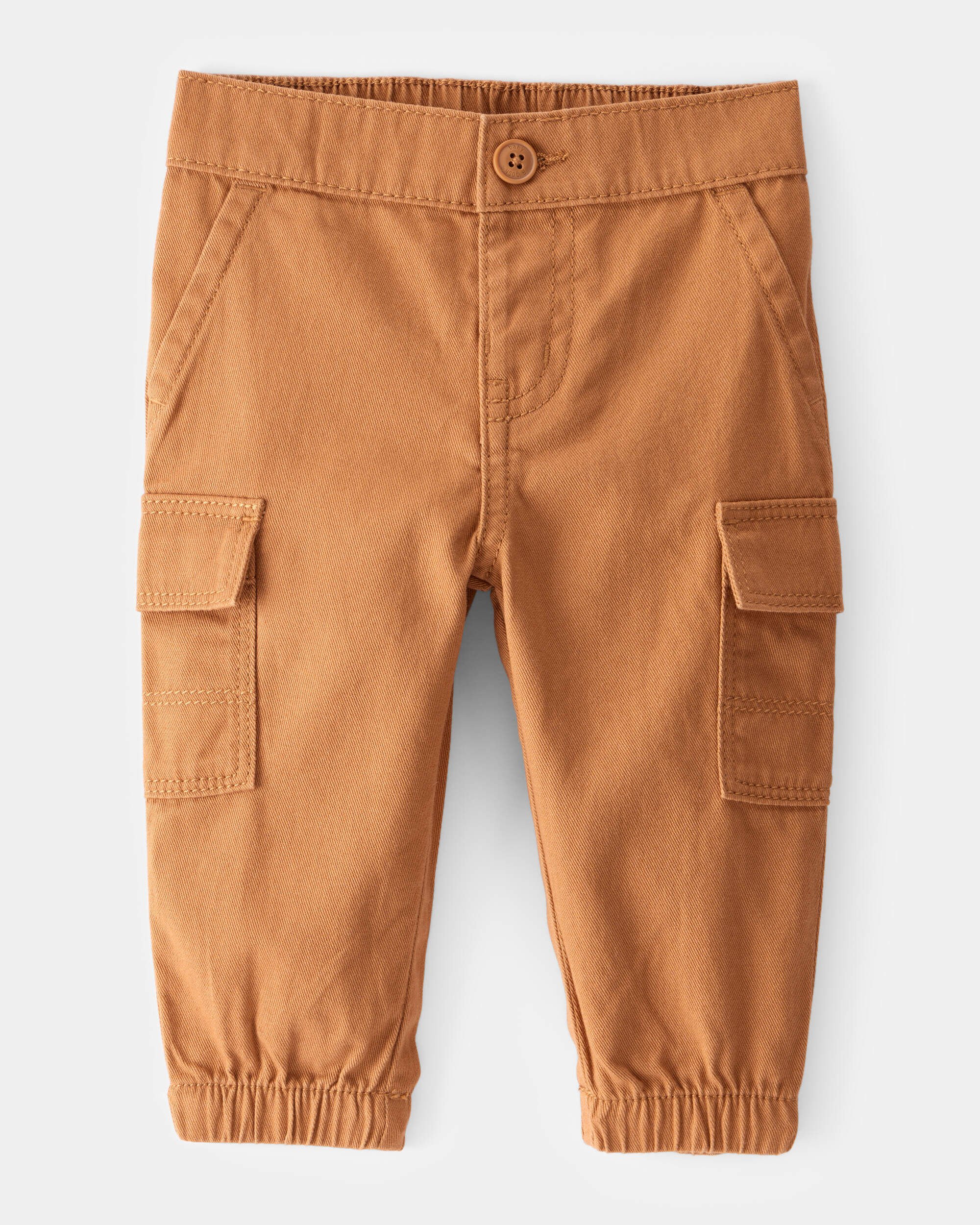 Baby Utility Twill Cargo Pants - Brown