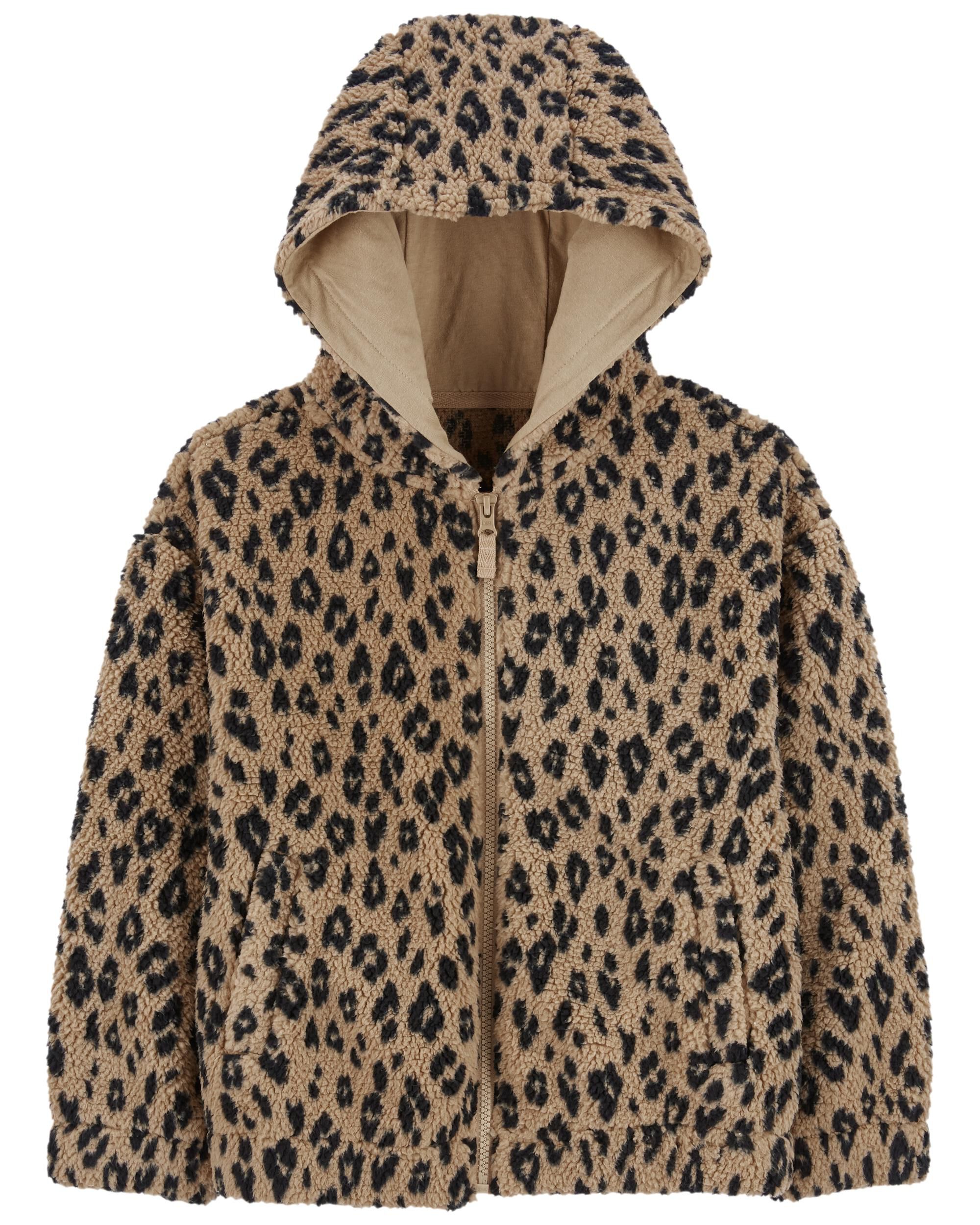 Kid Leopard Sherpa Hoodie Carter s Carter s