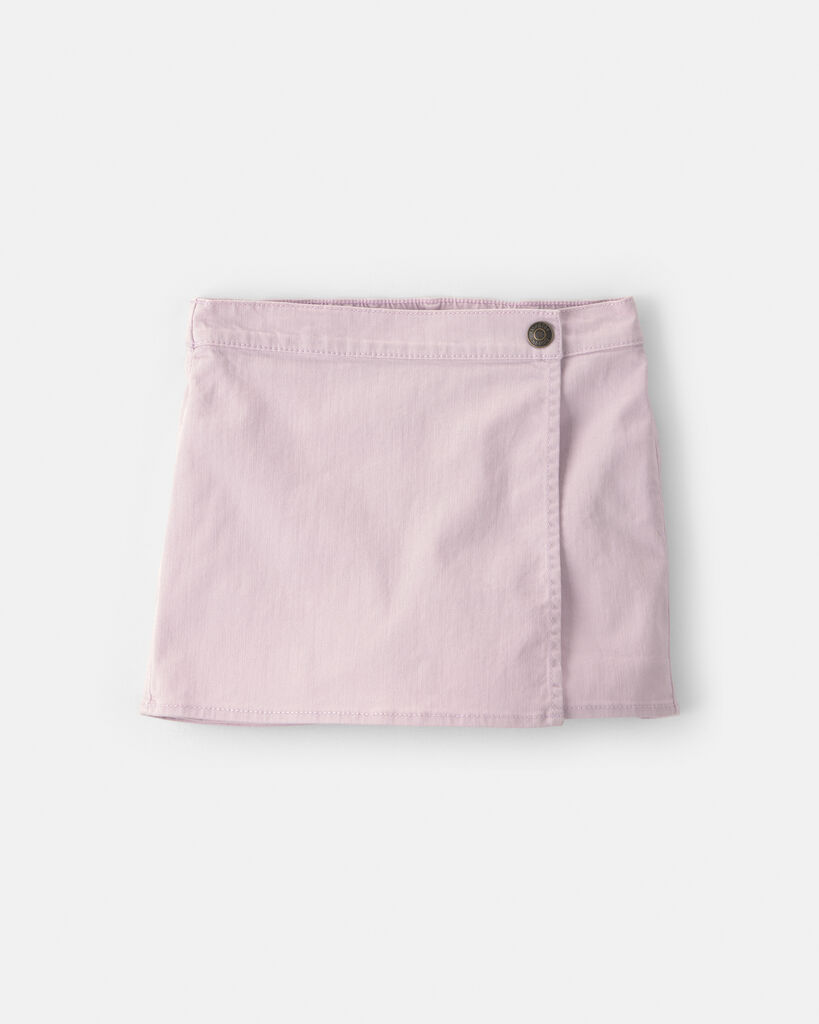 OshKosh B'gosh Girls Twill Wrap Skort 10 Purple