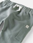 Spring Moss Green, Grey - Baby 2-Pack Organic Cotton Pants, Selected