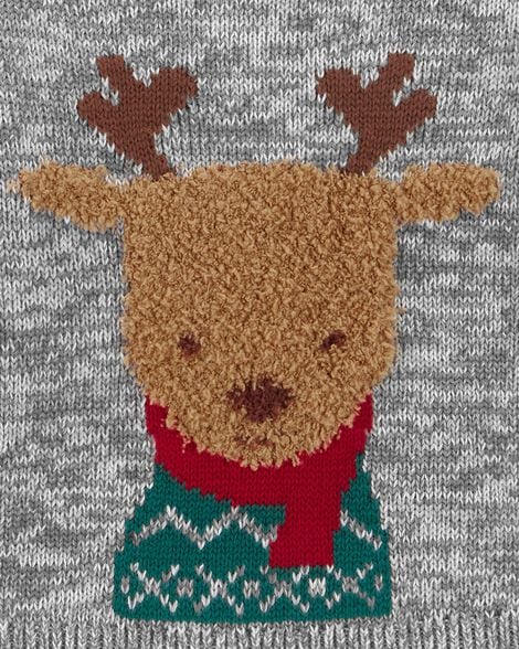 Product image 2 of Baby 2-Piece Reindeer Sweater & Corduroy Pant Set