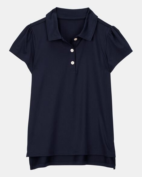 Kid Active Uniform Polo Shirt in Moisture Wicking BeCool™ Fabric - Navy