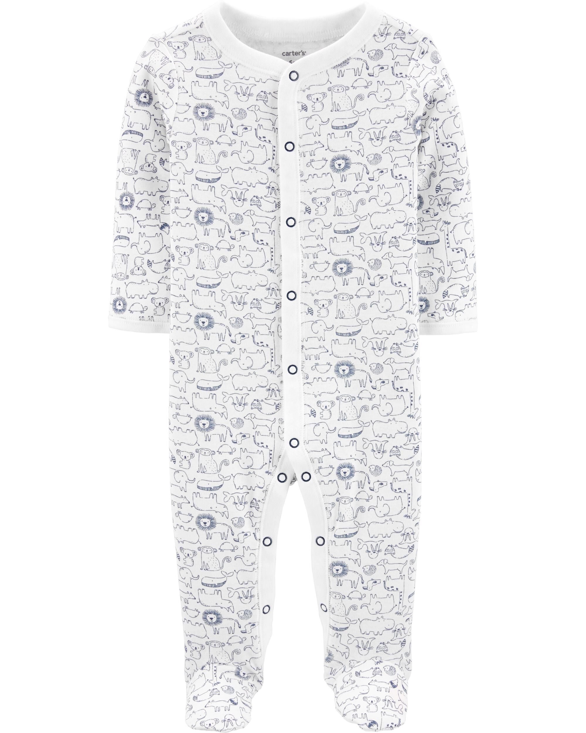 CARTER/'S® Boys 12 Navy Dog Print 1-Piece Pajama or Sleeper NWT