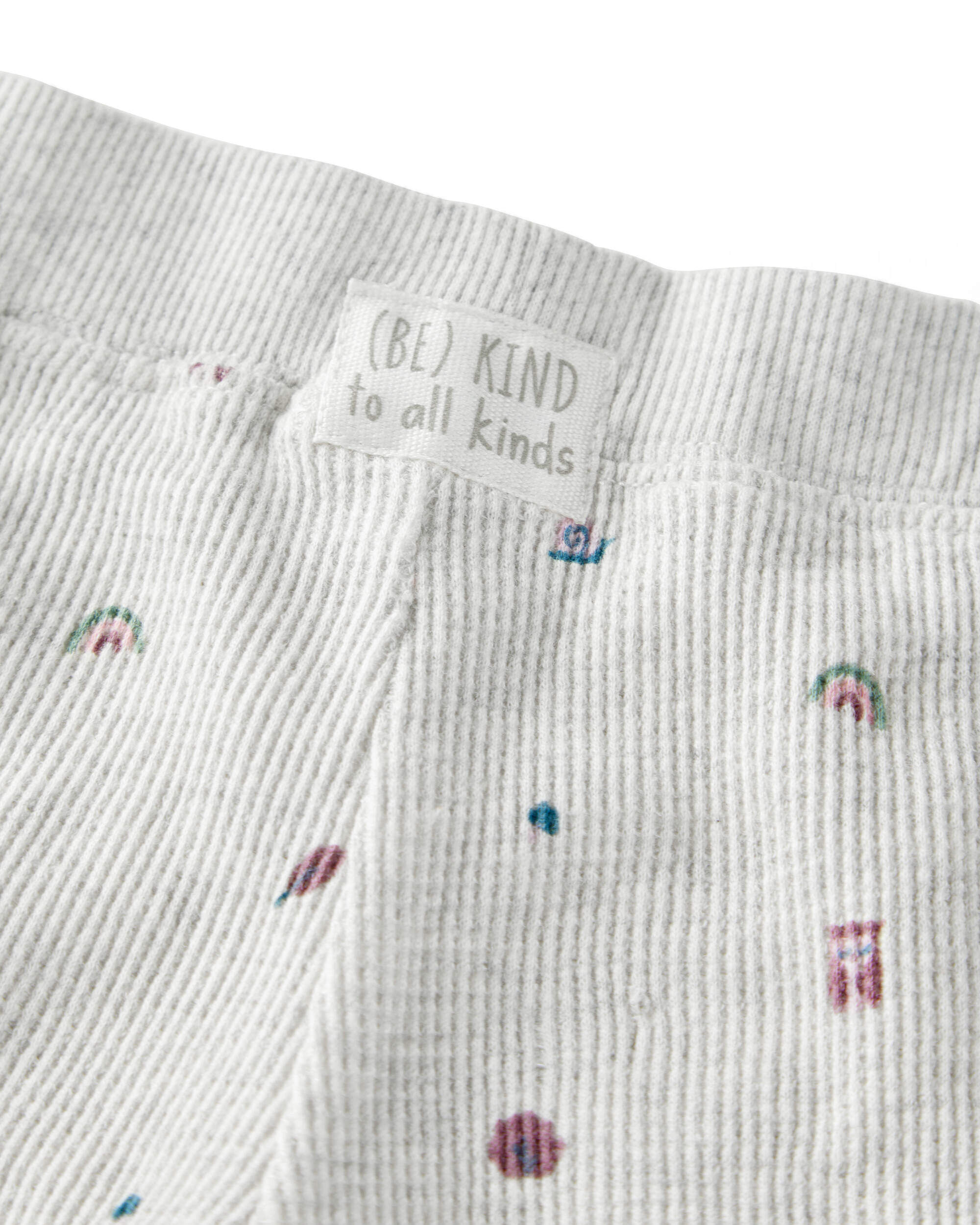 Baby 2-Piece Organic Cotton Waffle Knit Set Nature Icon Print