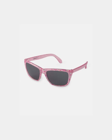 girls glitter sunglasses - pink