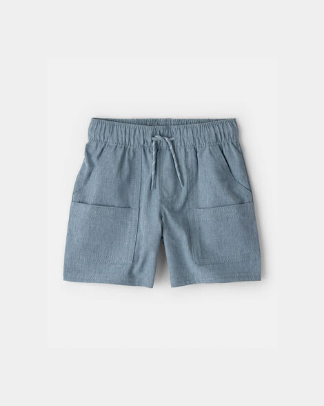 OshKosh B'gosh Baby Boys Boy Woven Pocket Shorts - Blue 18M Blue
