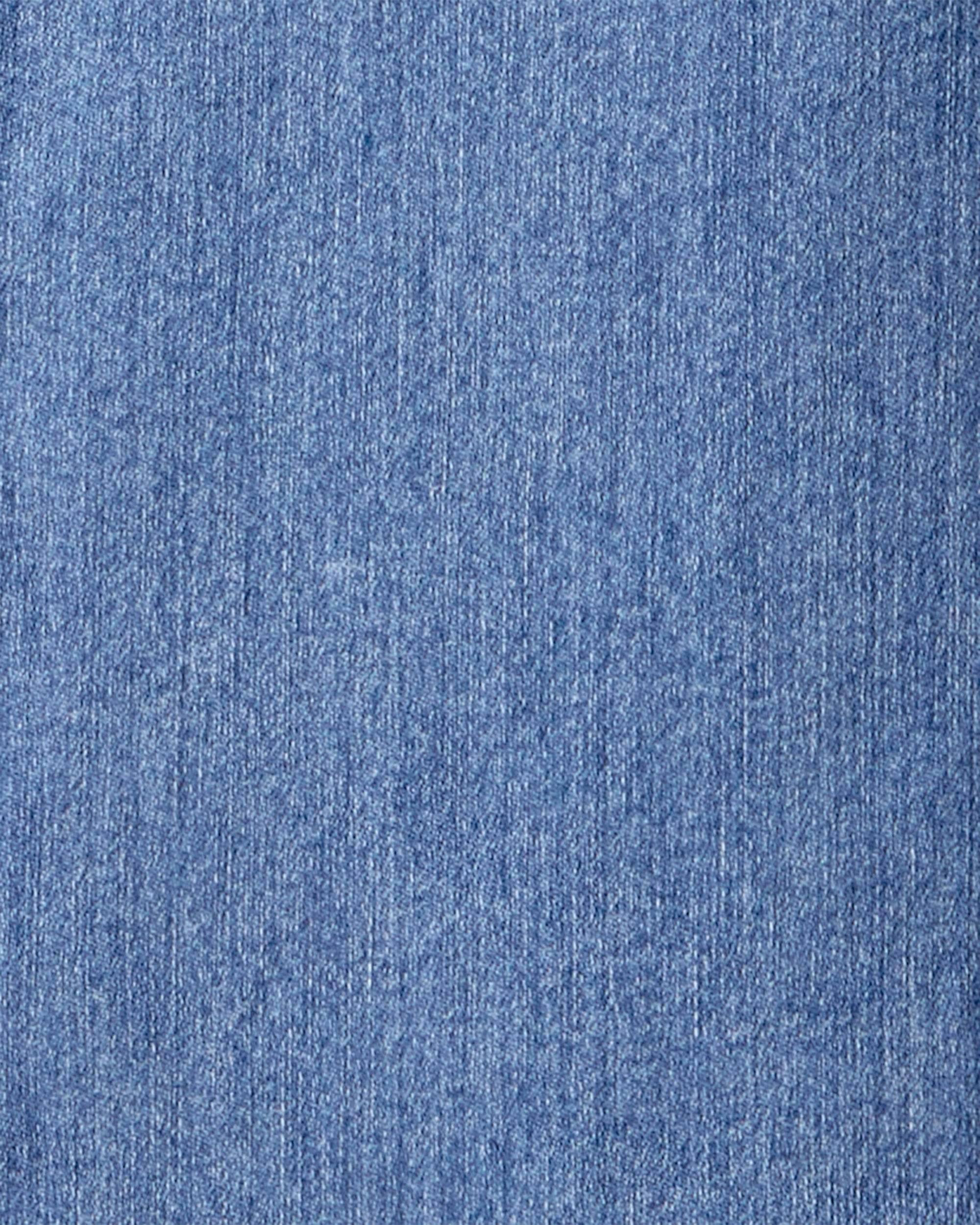 Girls Mid-Rise Denim Pull-On Jeans - Blue