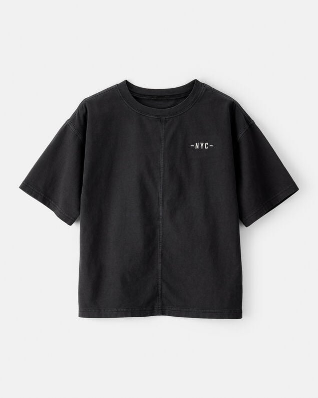 Product image 1 of Boys NYC Cotton Short-Sleeve Tee - Black