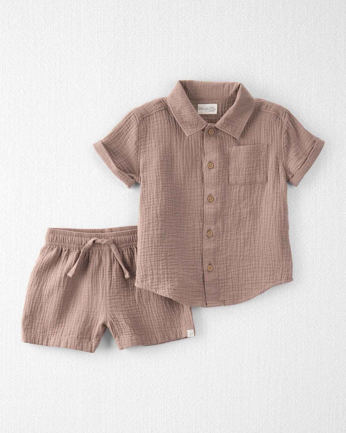 Toddler 2-Piece Organic Cotton Gauze Set - Little Planet