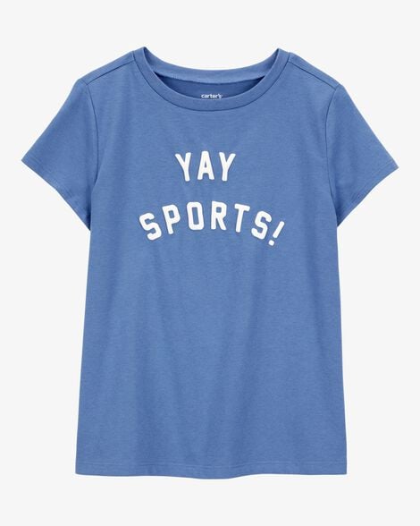 Product image 1 of Kid Yay Sports Short-Sleeve Graphic Tee - Blue