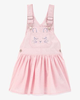 Product image 1 of Toddler Bunny Glitter Jumper Dress - Pink