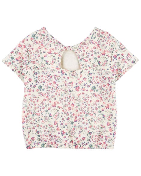  Product image 2 of Kid Paisley Floral Print Twist Back Top