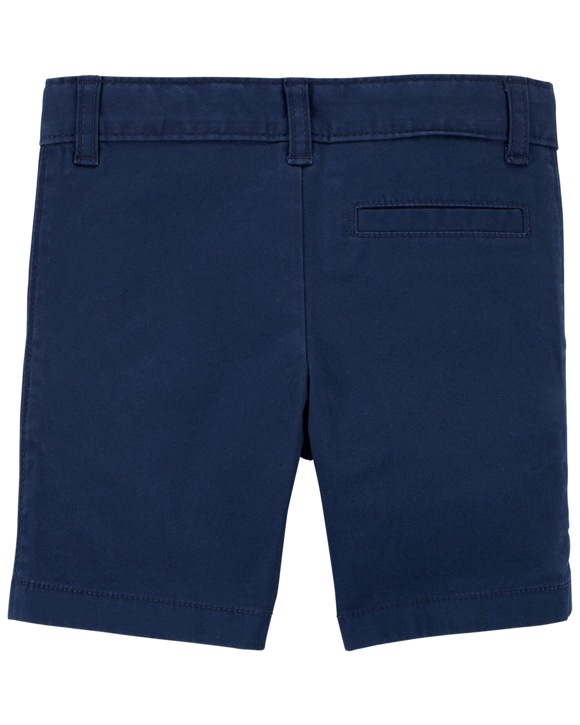 Toddler Blue Flat-Front Shorts