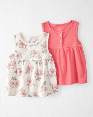 Product image 1 of Toddler 2-Pack Organic Cotton Knit Tanks
