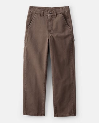 Boys Baggy Iconic Denim Carpenter Pants - Indigo Wash