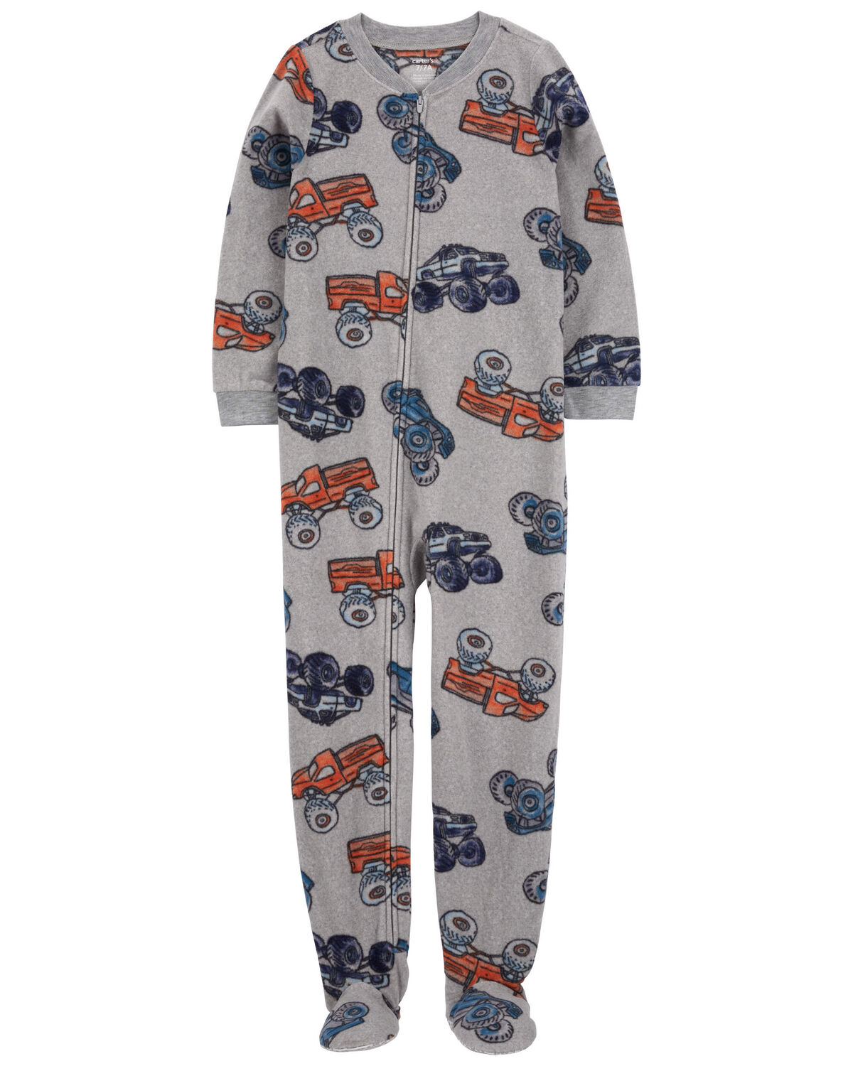 Kid 1-Piece Monster Fleece Footie Pajamas - Carter