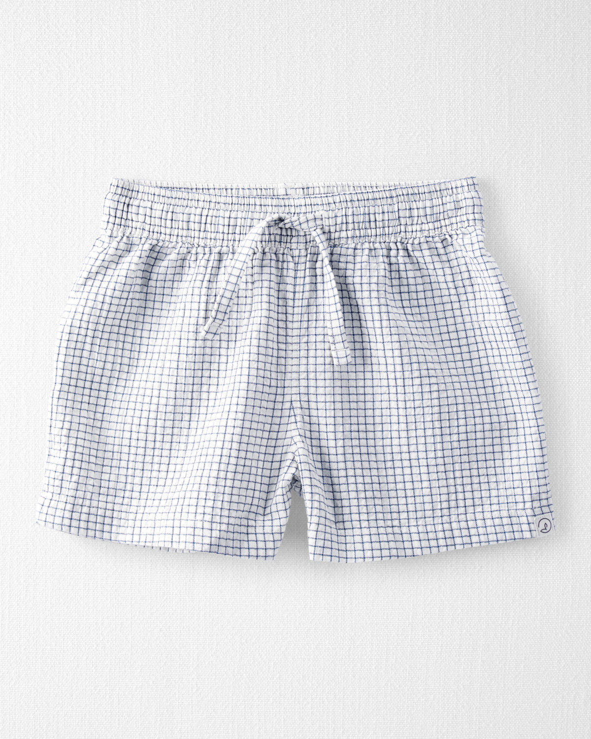Toddler 2-Piece Organic Cotton Crinkled Seersucker Checkered