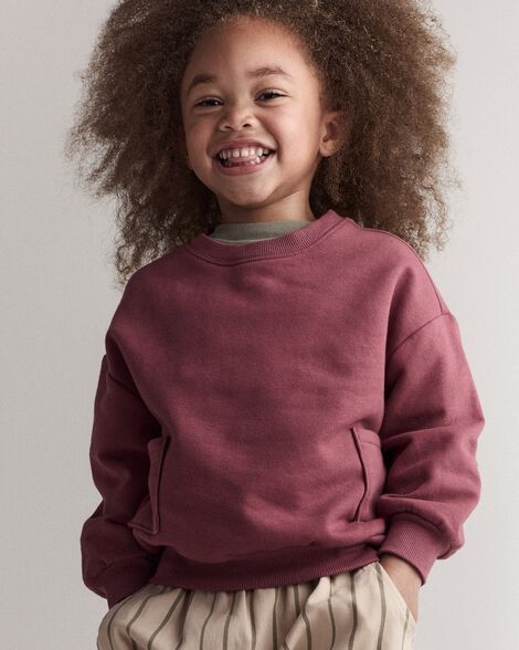 Toddler Otter Sweatshirt™ with Pockets - Burgundy