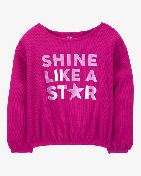  Product image 1 of Kid Shine Like A Star Metallic Thermal Top