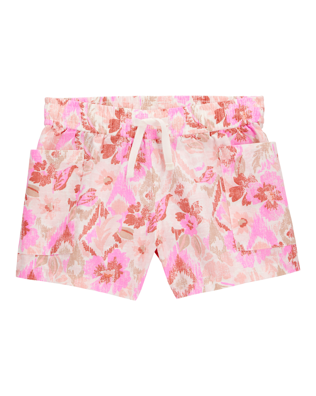 Toddler Floral Print Drawstring Shorts - Pink - OshKosh