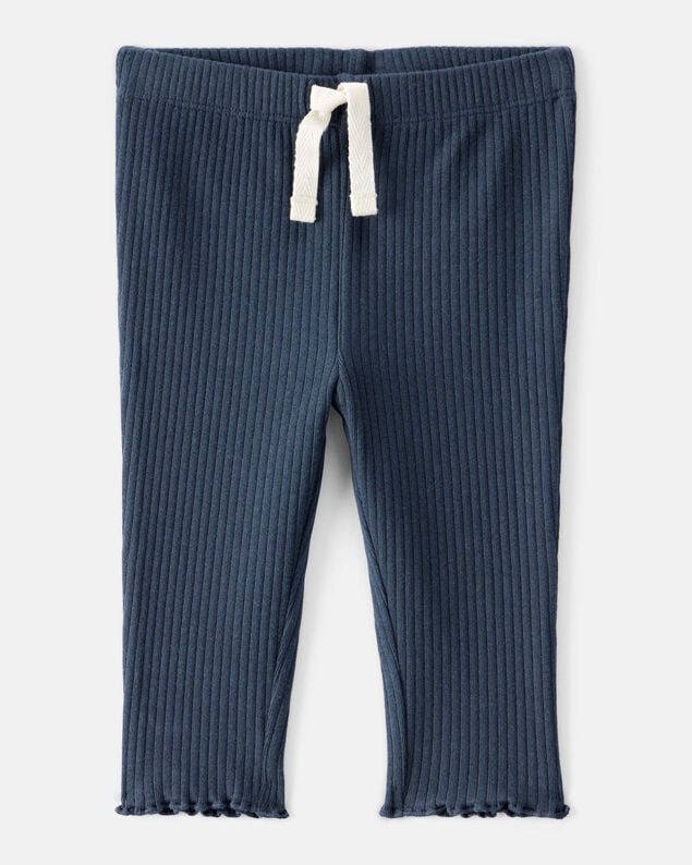 Product image 1 of Baby Girl Cotton Pull-On Pants - Navy Blue