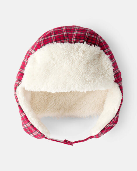 boys plaid trapper hat