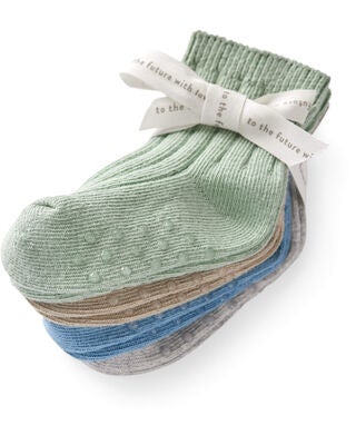 Product image 2 of Baby 4-Pack No-Slip Socks Made with Organic Cotton