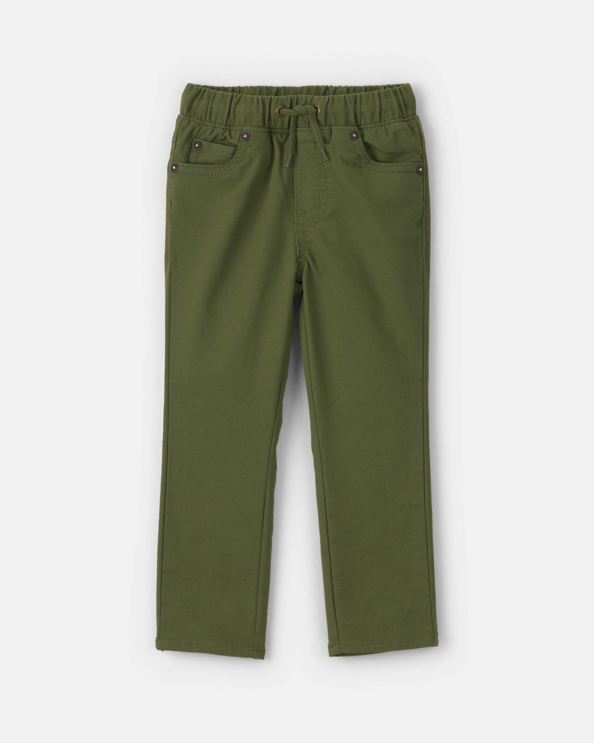 OshKosh B'gosh Toddler Boy Pull-On Pants 12M Olive Green