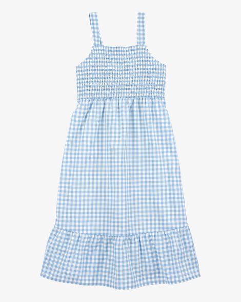  Product image 1 of Kid Gingham Sleeveless Dress - Blue
